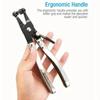 Bendable Hose Clamp Pliers for Auto Hose Bundle Removal - Swivel Drive Jaw Locking Tool for Ring-Type Flat-Band Clamps