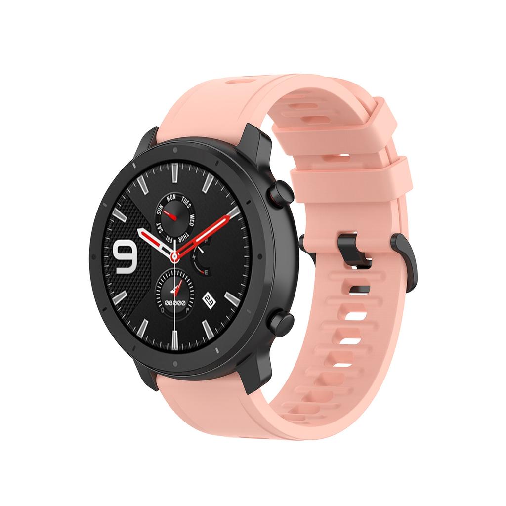 22mm 20mm Silicone Band for Amazfit Active 2/GTS 4 Mini 3 2e Bracelet for Amazfit GTR/4 3 Pro 47mm/Amazfit Bip 6/Balance 2 Strap