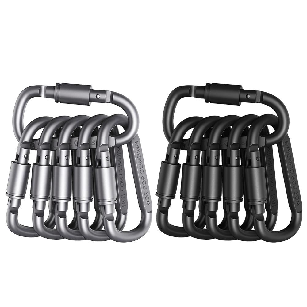 D-ring Snap Buckle Carabiner Keychain Camp EDC Tools Travelling Easy Carrying Aluminum Alloy Outdoor Durable Parts