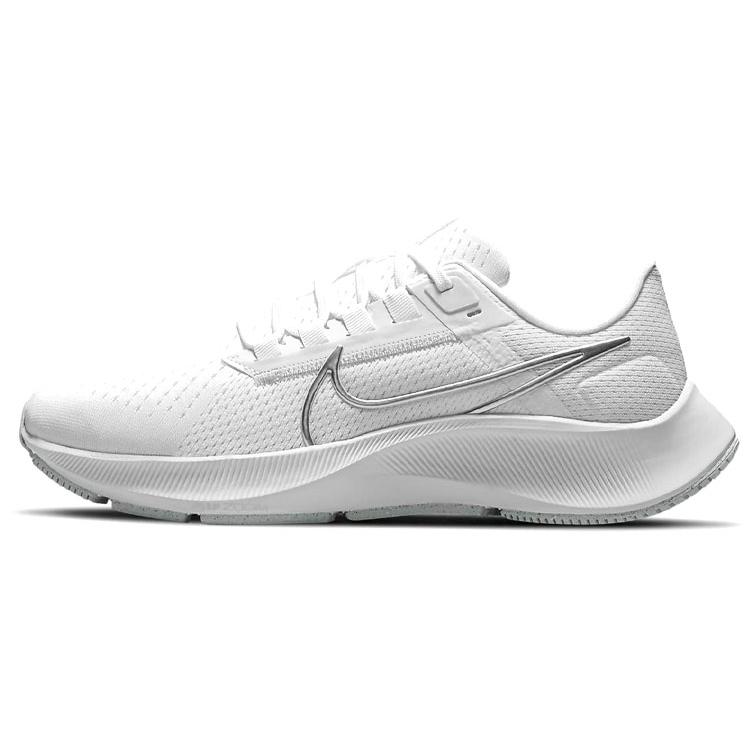 

new Nike Air Zoom Pegasus 38 White Metallic Silver Women s 35.5
