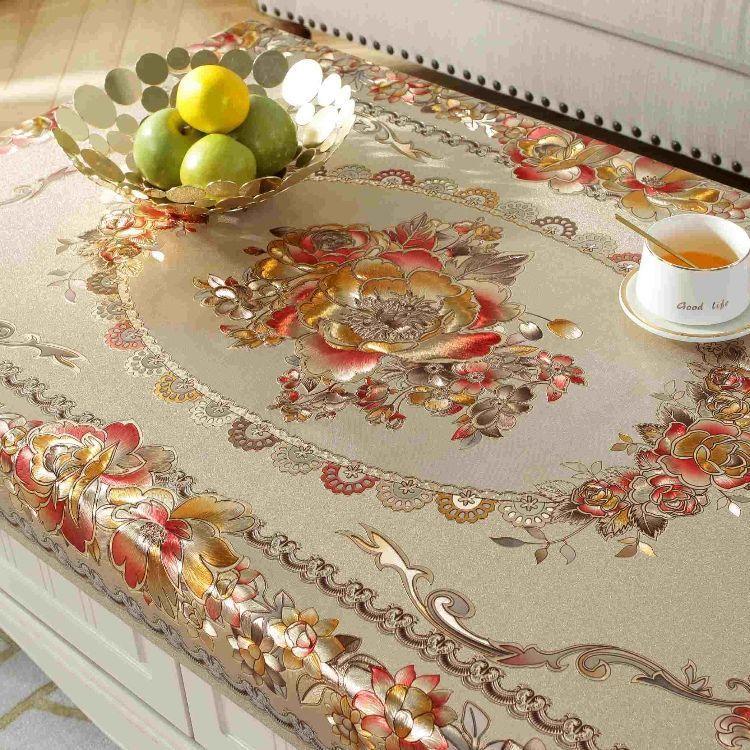 Waterproof, Oil-Proof And Anti-Scalding Coffee Table Tablecloth Leave-In Rectangular Household Living Room Light Luxury Tablecloth