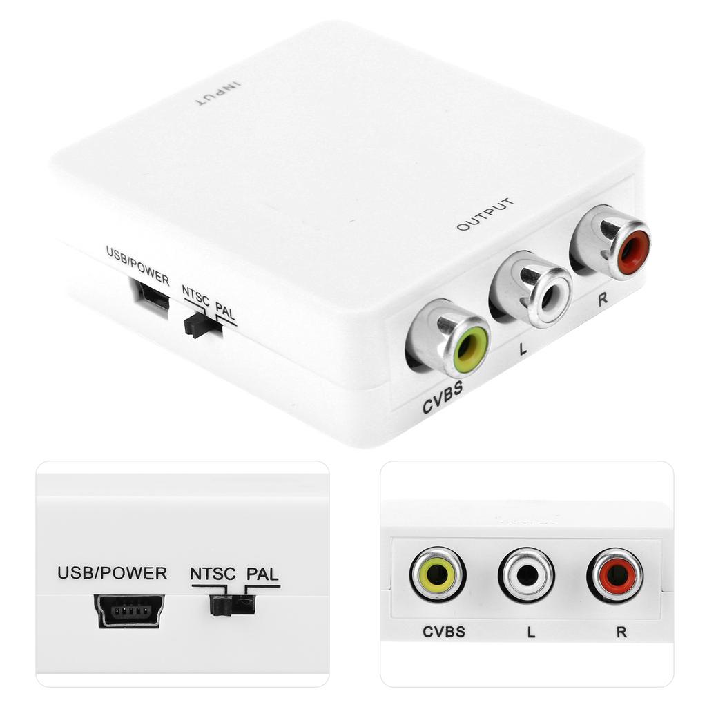 to AV Converter Box Video   AV CVSB L Celsius R 1080P  2AV Adapter HDTV