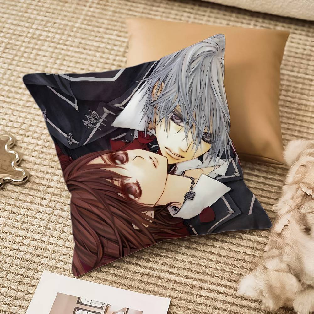 Anime V-Vampire Knight Pillow Case Anti-dustmite Invisible Zipper Sofa Bed