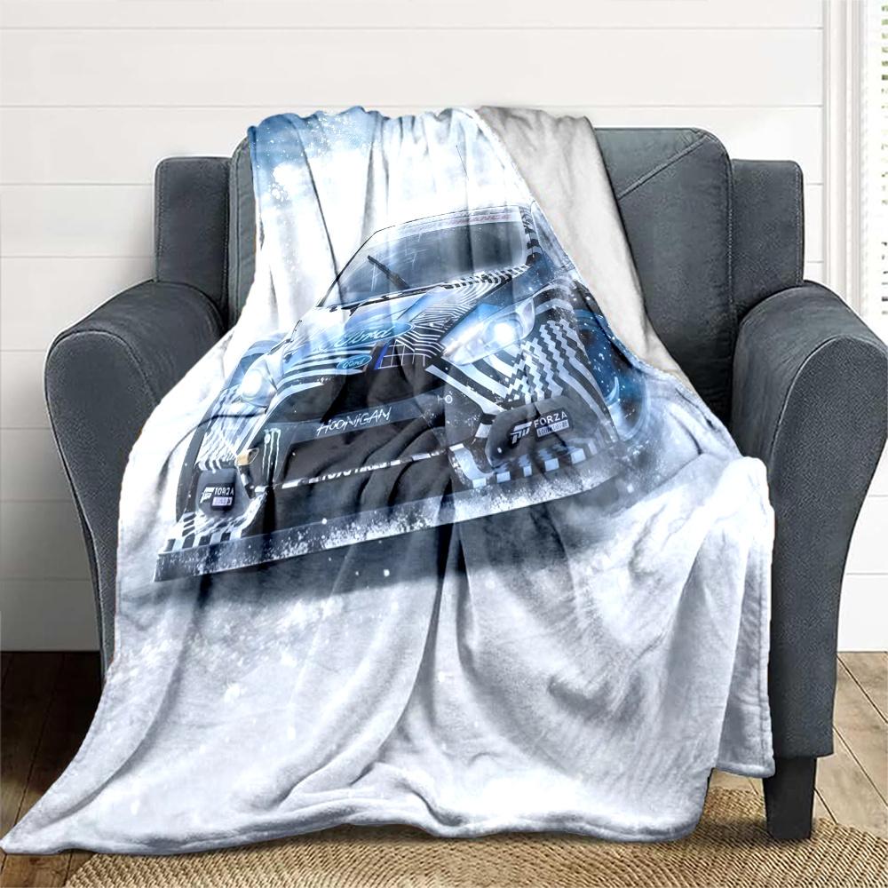 Forza Horizon Flannel Blanket, High quality Comfortable for All Seasons, Home Decor, Warmth and Comfort