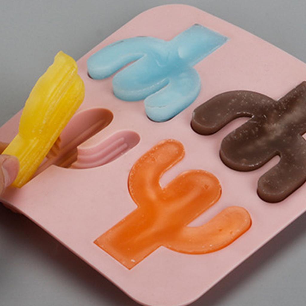 Chocolate Candy Sugar Craft Paste Mold Silicone Cactus Shape Mold Household Candle Molds DIY Handmade Halloween Theme