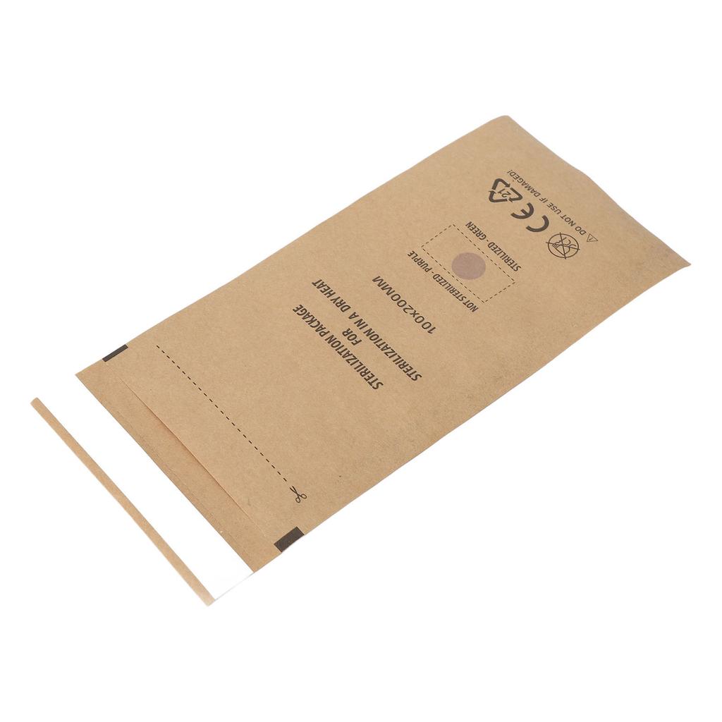 100 Stück Dentalprodukte Selbstversiegelnde Beutel Einweg-Nagelkunstwerkzeuge Reinigungstasche für Klinik Salon M