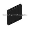 Cross-Border Building Block Brick - Compatible 23405, 1x6x5 Corrugated Wall Panel, 0.1KG