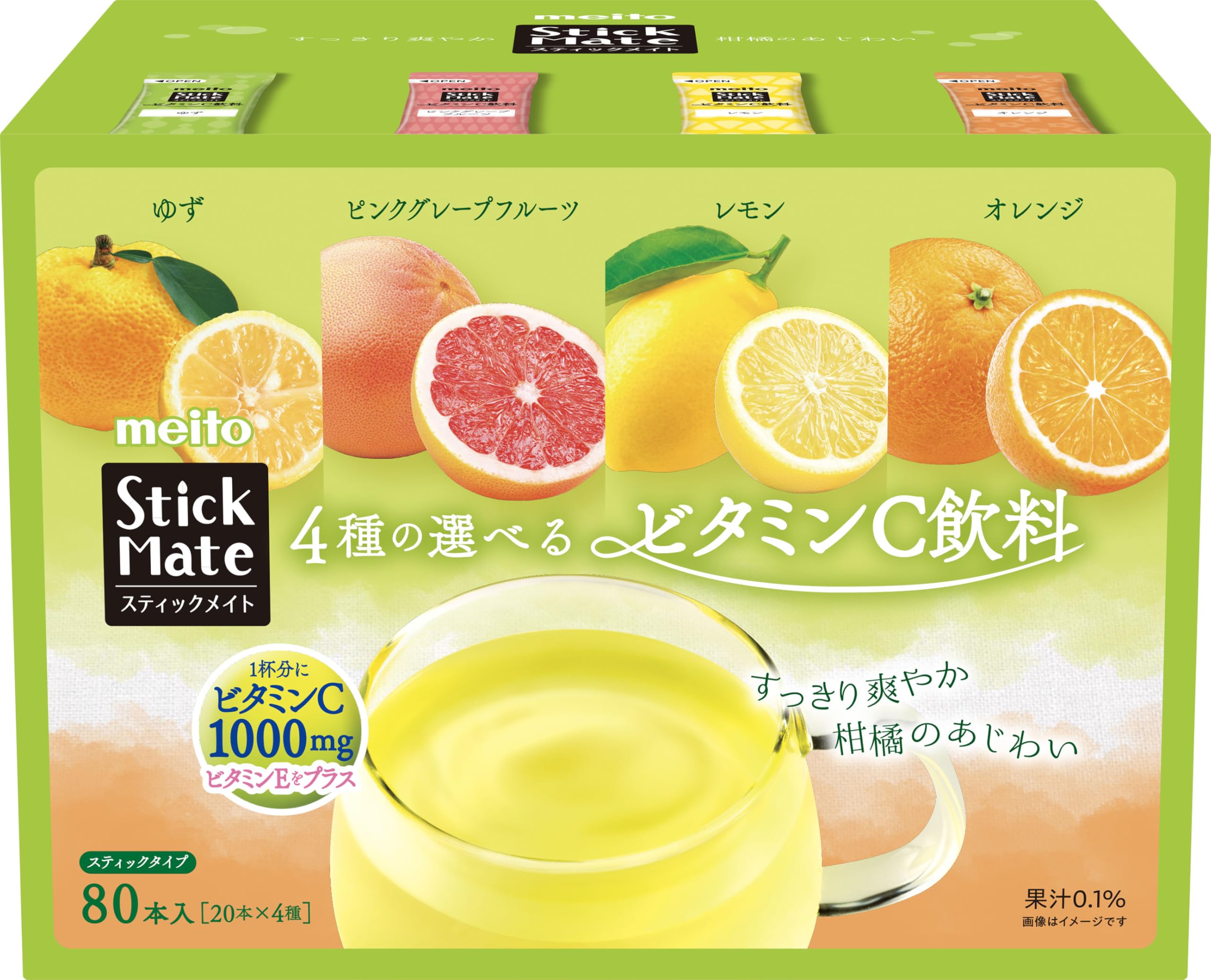 

Meito Sangyo Stick Mate Витамин C Ассорти 80P