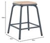 Azumaya-kk Stool, Black, PC-66BK