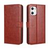 Umi C2 & Umidigi C1 Max Leather Flip Case: Crazy Horse Pattern, Card Slot, Lanyard.