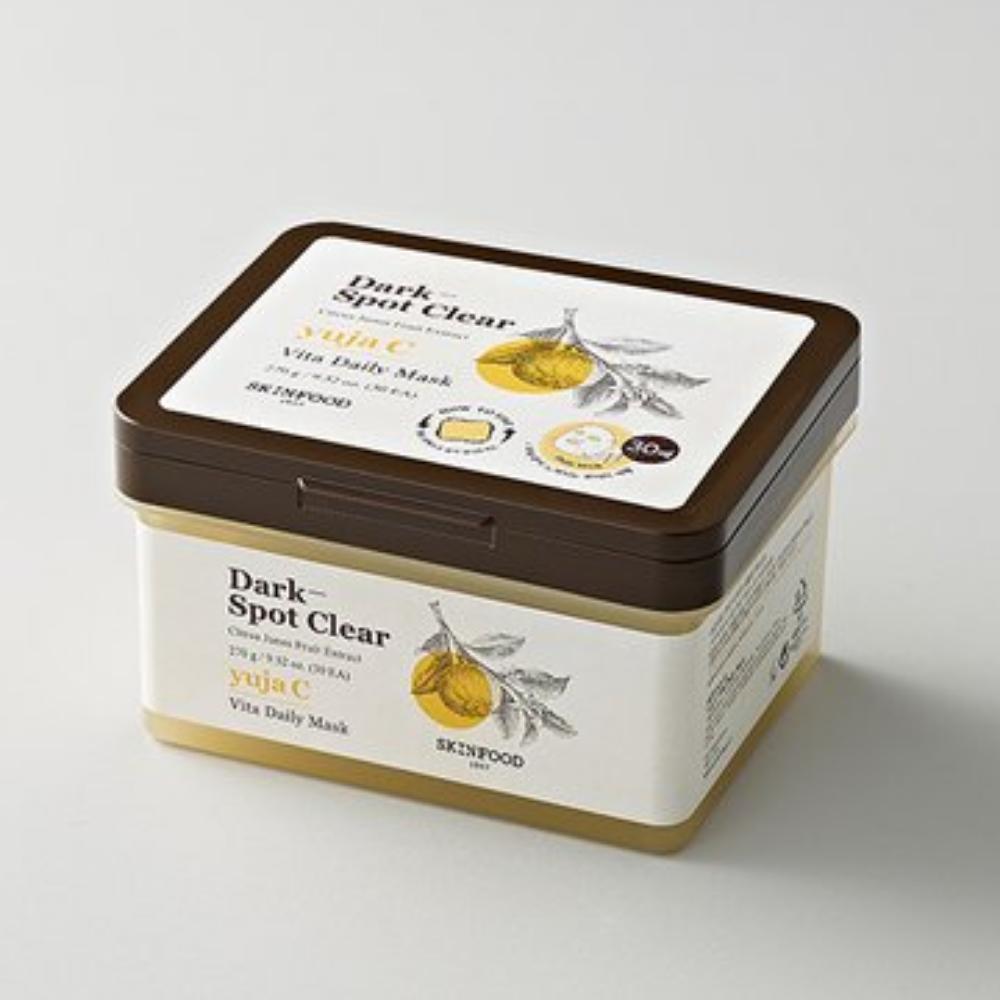 SKINFOOD Yuja C Vita Daily Mask 30ea, Brightening & Vitalizing Quick Morning Mask, K-Beauty