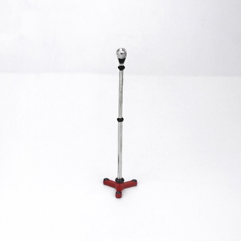 Micro Landscape Mini Microphone Model Zinc Zinc Alloy 1:12 Dollhouse Accessories Microphone Stand  Kids