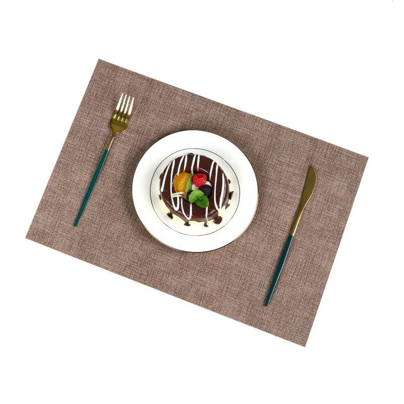 Nordic washable placemat waterproof anti-scalding and heat-insulating mat home high temperature resistant leather placemat spot