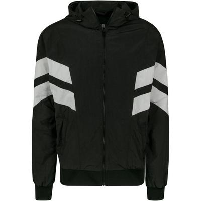 Urban Classics Herren Crinkle Trainingsjacke mit Streifendetail