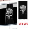 Punisher Skull Blood Stickers Car B-pillar Sticker Waterproof Auto Center Pillar Sunscreen Vinyl Decal Cover Scratch Accessories