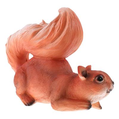 Realistic Squirrel Sculpture Resin Figurine Lawn Ornament Garden Decor for Outdoor Home Table Decoration