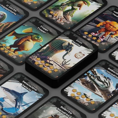 Tuntun Tun Saful Italian Brain Lot Battle Cards, Collectibles, Toys, Kids, Boys, Gifts, Blind Box, Character