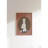 Vintage Aesthetic Nursery Abstract Wall Art Animal Portrait Bunny Print Cute Rabbit Canvas Painting Kids Room Home Decor