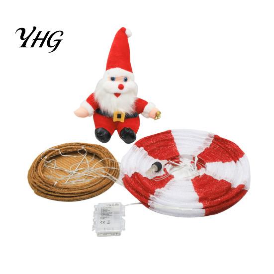 Indoor Festive Lighting Christmas Santa Claus Hot Air Balloon Lantern, Lighted Outdoor Decoration with Foldable Holiday Decorations LED String Lights,