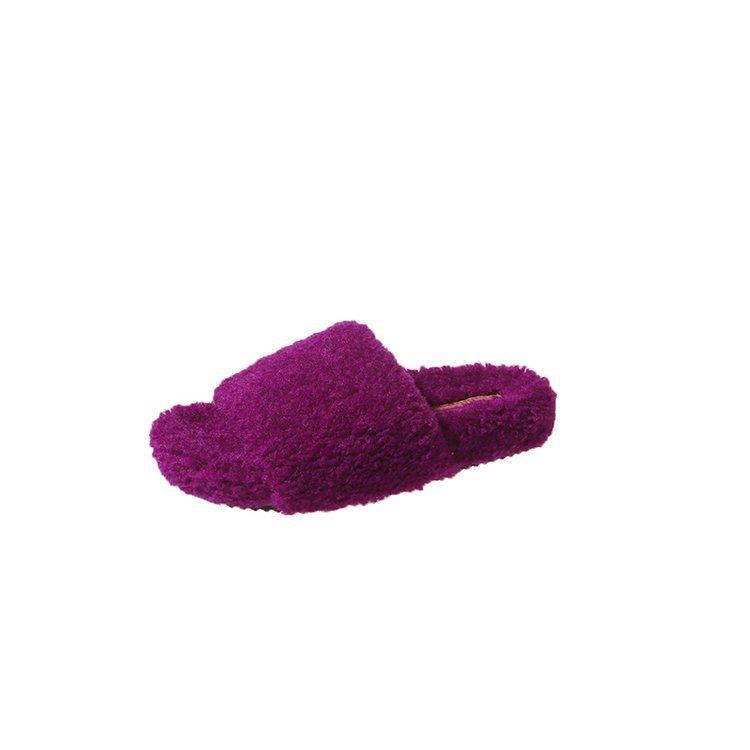 Mao Mao slippers female summer wear out the new autumn and winter Internet celebrity super fire fairy thick bottom niche cotton slippers