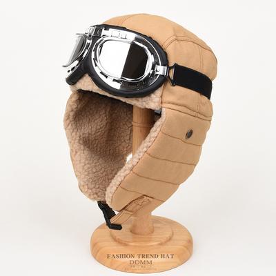 Pilot Lei Feng Hat, Men and Women, Winter Cycling, Ear Protection, Northeast Warmth, Locomotive, Motorcycle Cotton Hat