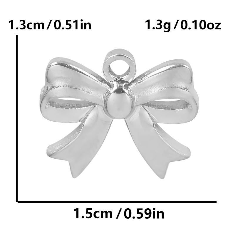 6pcs Breloque Acier Inoxydable Stainless Steel Music Note Flower Charms For Jewelry Making Supplies Heart Pendant Diy Materials