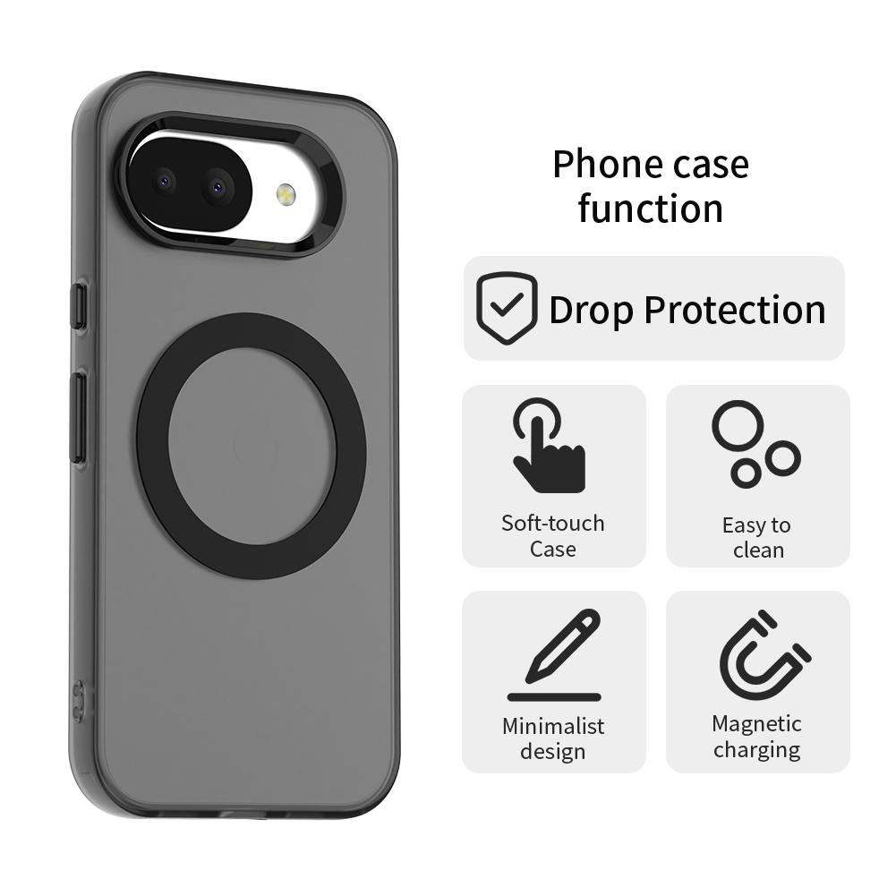 For Google Pixel 10A Case Magnetic Wireless Charge Fundas Pixel 10A Coque Matte Translucent PC Back Phone Cover Google Pixel 10A