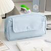 Large Capacity Pencil Case Multifunctional Desktop Stationery Organizer Pouch Cute Pencil Bag