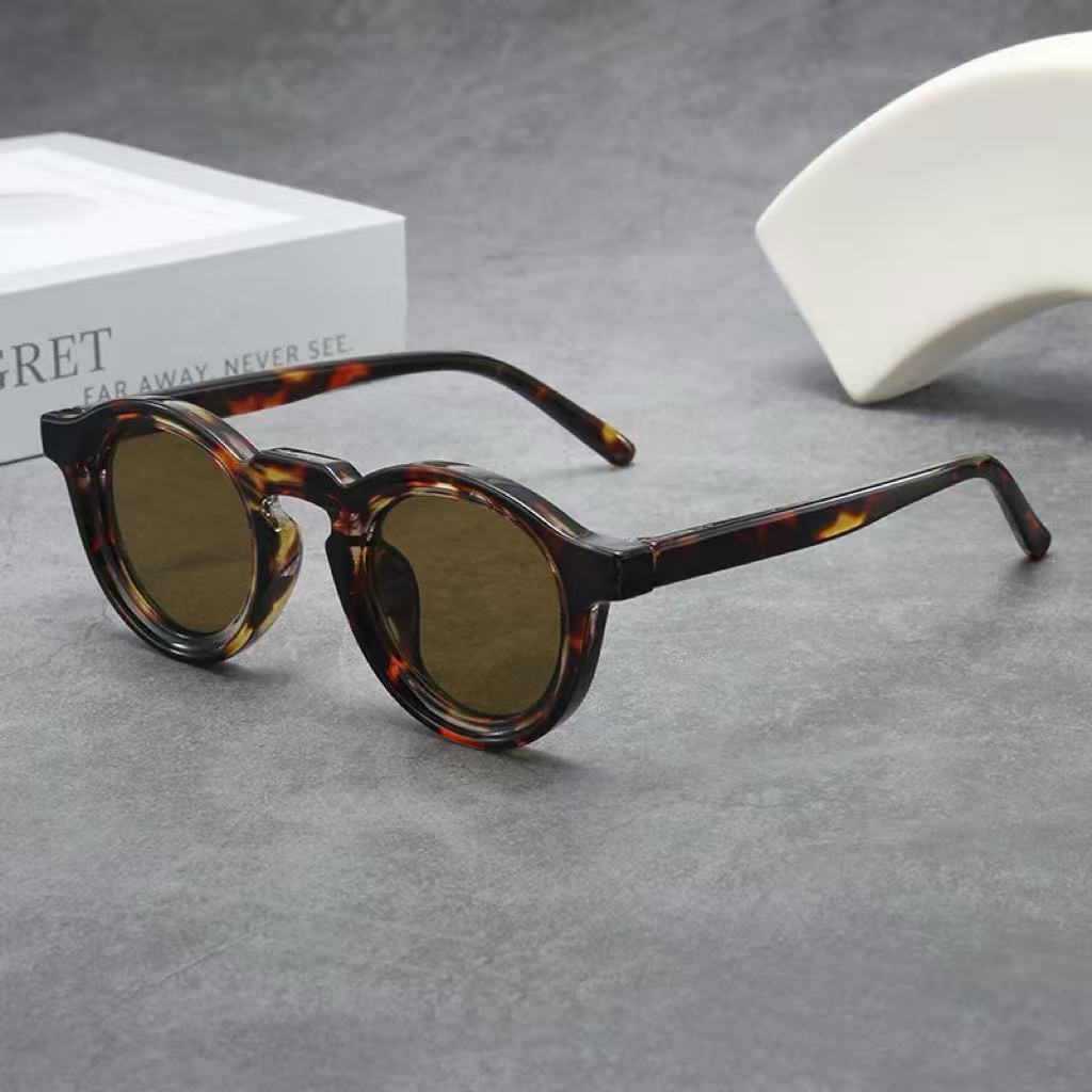 New Vintage Round Sunglasses Women Men Brand Circular Sun Glasses Female Oval Eyewear Sunglasses for Male Female Eyeglasses