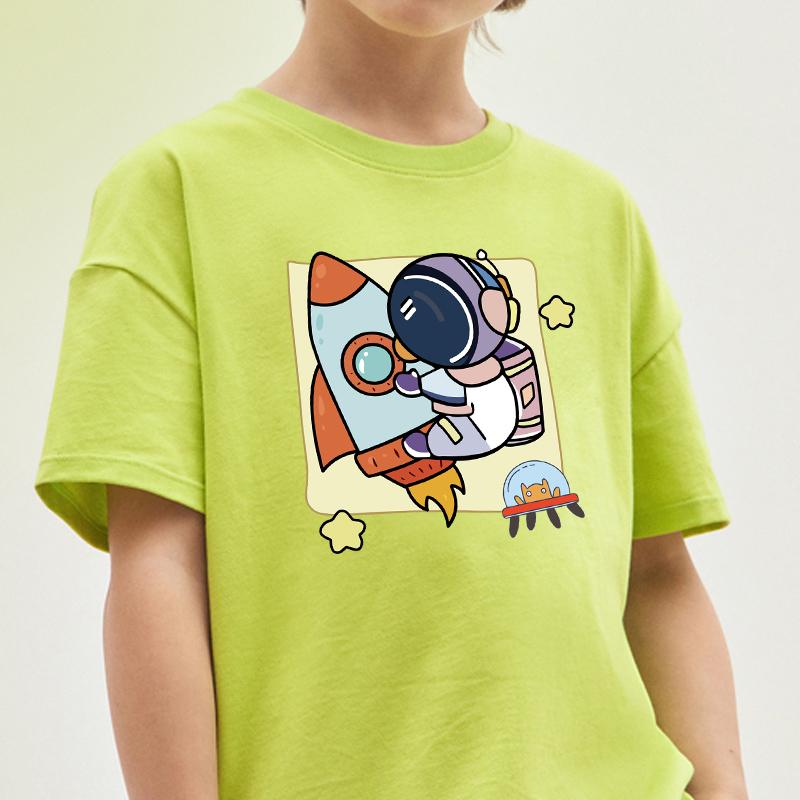 Giysiler İçin Yama Roketler Astronot Isı Pres Aplike Giysi Etiketleri Kendin Yap Tişört Parches Ropa Termal Yamalar Transfer