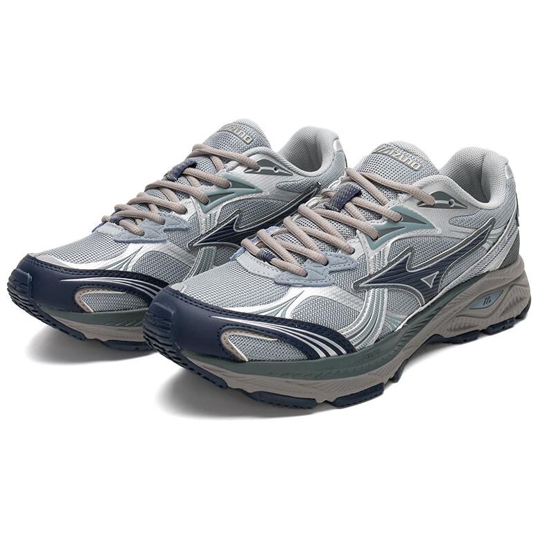 Mizuno LG 10S Comfortable Versatile Non-Slip Wear-Resistant Breathable Low-Top Running Shoes Unisex sneaker Blue Black D1GH2424-05