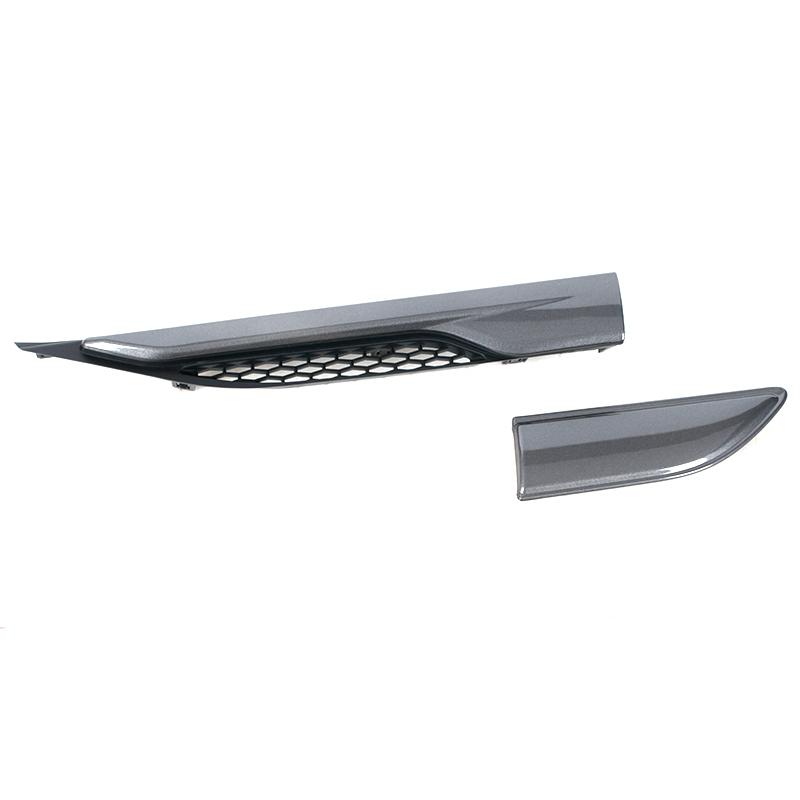 4PCS Front Door Fender Side Grille Leaf Plate Air Outlet Molding Trim Cover Strip For Land Rover Range Rover Evoque 2011-2019
