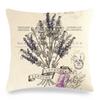 Vintage Poster Lavender Print Collection Polyester Pillowcase Pillowcase Pillowcase Home Decor Lathe Bedding