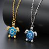 Cute Sea Turtle & Starfish Pendant Necklace – Charming and Versatile Ocean-Inspired Jewelry