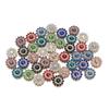 10PCS 14mm Craft Sparkling Flower-shaped Crystal Glass Stone Clothes Decoration Hat Accessories Rhinestone Buttons