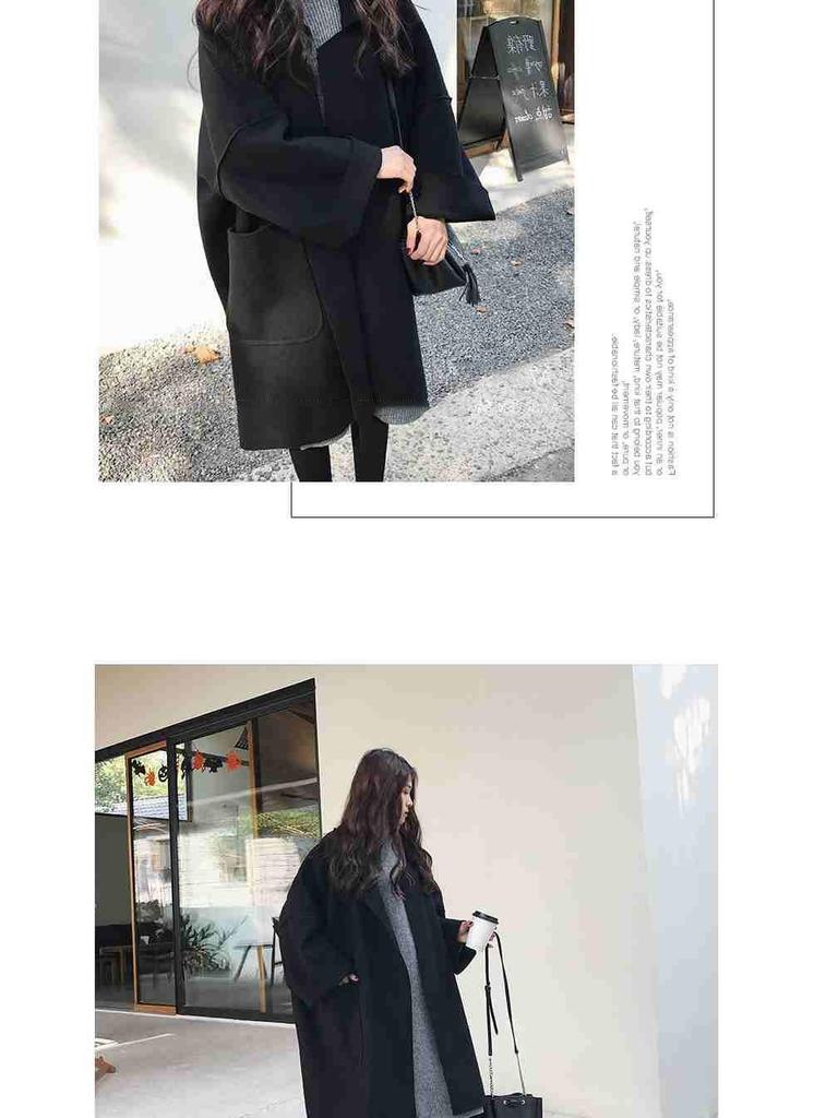 2021 Trendy Hepburn Style Woolen Cloak for Women/Students