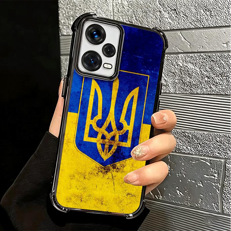 Ukraine Aesthetic Soft Phone Case For Xiaomi Redmi Note 14 15 Pro Plus 13 12 11S 11T 5G 10 9S 9 Plating Anti-Fall Fundas