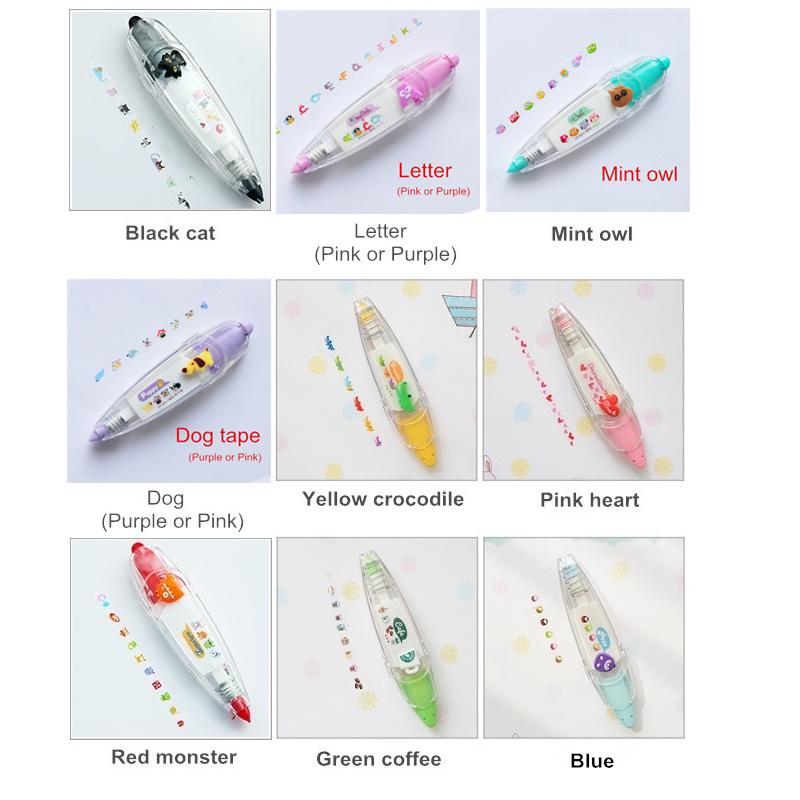 Cute Animal Correction Tape Lace Deco Adhesive Masking Tapes for Note Book Sticker Scrapbook