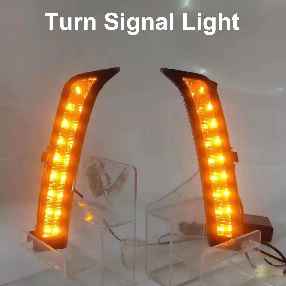 2pcs DRL LH+RH Turn Signal Lamp Fog Light  Fits For Subaru Forester 2013-2018