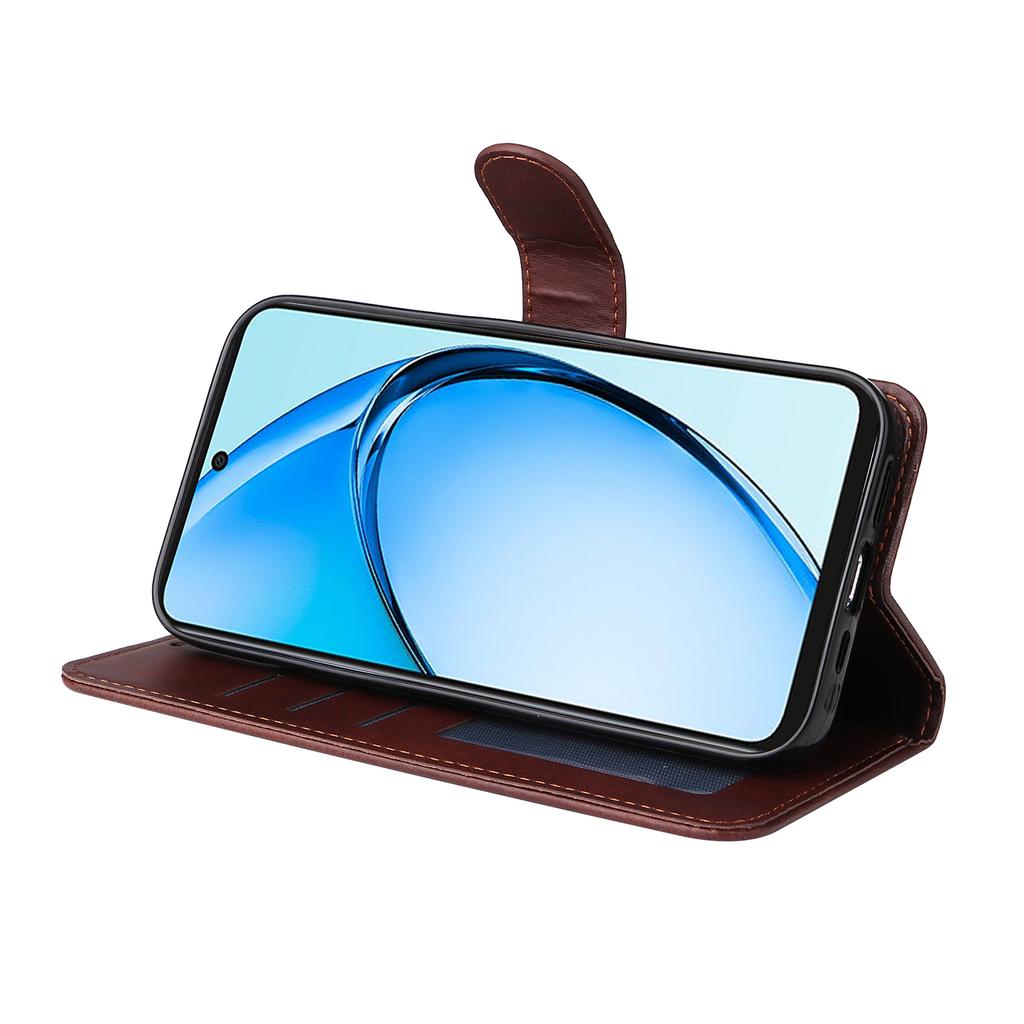 Pentru Oppo A60 4G Husă de Piele Textură Vițel Portofel Cataramă Magnetică Husă Telefon Mobil