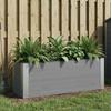 Raised Bed Gray 100 X 30 X 36 Cm