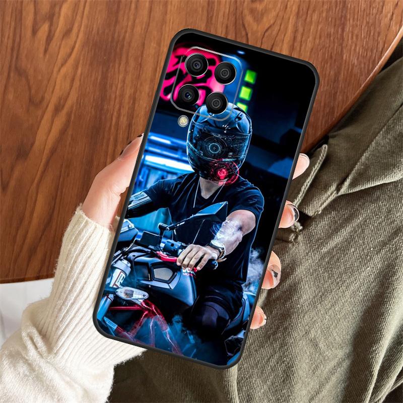 Neon Motorcycle Art Case For Samsung Galaxy M11 M21 M31 M35 M12 M13 M14 M15 M16 M36 M56 M53 M32 M52 M55 M34 M54