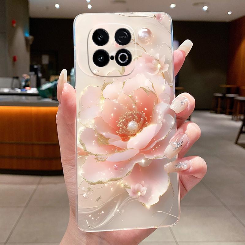 Luxury Butterfly Flower Case For Vivo iQOO Neo 10 / Neo10 ( Snapdragon 8s Gen 4 Version ) Clear TPU Silicone Cover Fundas Coque