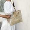 Large Capacity Beach Bag Handmade Tote Bag Single Shoulder Handbag  Shopping