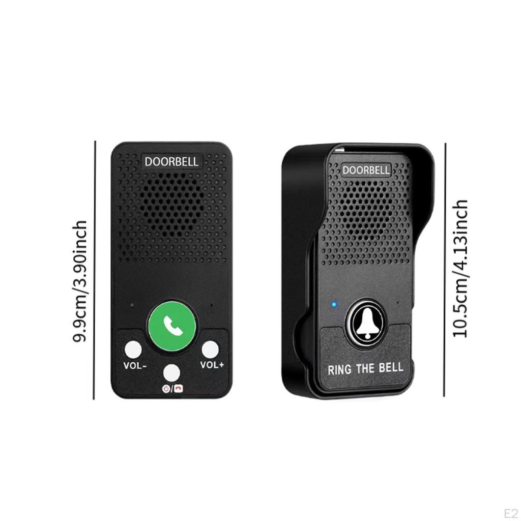 2 Way Doorbell Easy Installation Pager Compact Intelligent Intercomunicador