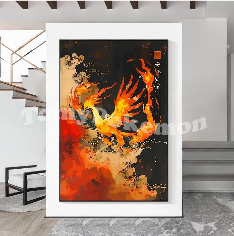 Print On Canvas Charizard Wall Art Home Modern Living Room Friends Gift Decoration Paintings Decorative Aesthetic Poster