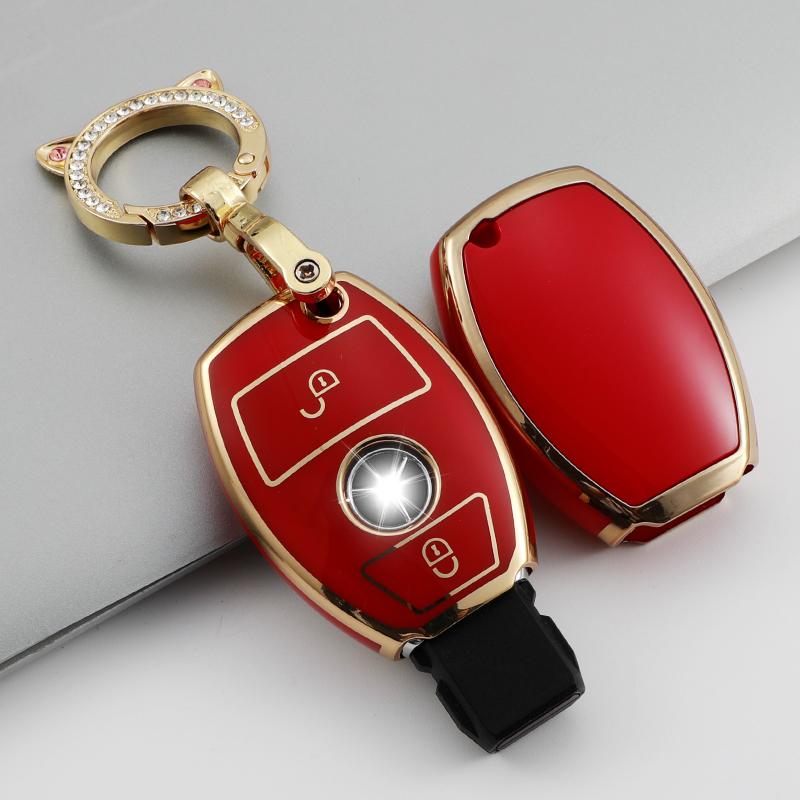 TPU Car Remote Key Cover Case Shell Fob for Mercedes Benz BGA AMG W203 W210 W211 W124 W202 W204 W205 W212 W176 Car Accessories