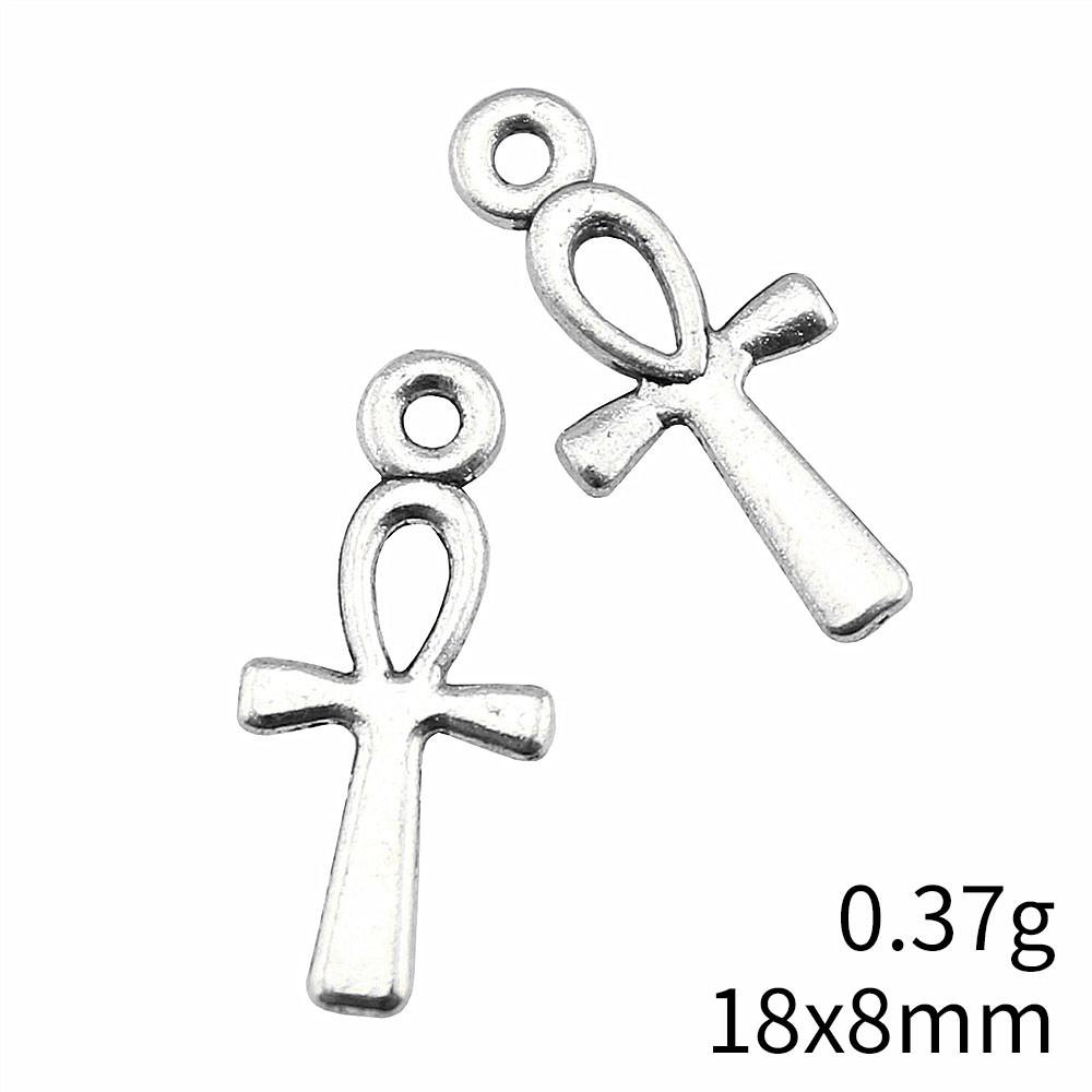 New Year's Day Charm Bracelet Italian Ankh Cross Charms Pendant Audience Chain Pendant