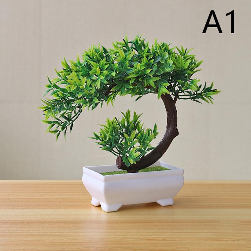 Simulation Fake Potted Bonsai Tree Artificial Plant Desk Ornament Artificial Plant Bonsai Small Tree Pot Home Decoration