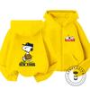 Boys Girls Cute Cartoon Zipper Hoodie Autumn Winter Trendy Fashion Street Style Kids Apparel